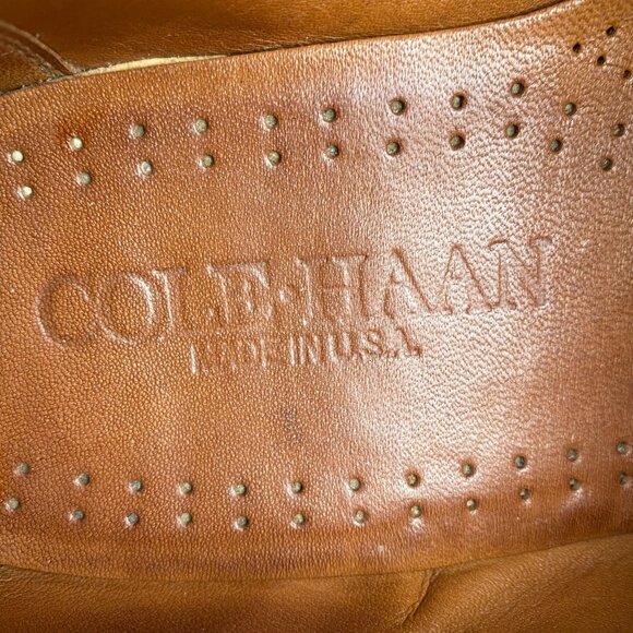 Light Brown Suede Cole Haan Mens Dress Shoes Oxfords Size 10B Lace Up main image 9